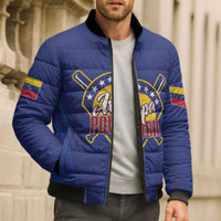 Venezuela Baseball Campeon Custom Bomber Puffer Jacket Arepa Powers
