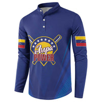 Venezuela Baseball Campeon Custom Button Sweatshirt Arepa Powers