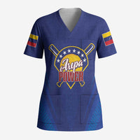 Venezuela Baseball Campeon Custom Scrub Top Arepa Powers