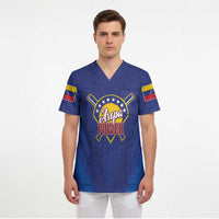 Venezuela Baseball Campeon Custom Scrub Top Arepa Powers