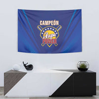 Venezuela Baseball Campeon Tapestry Arepa Powers