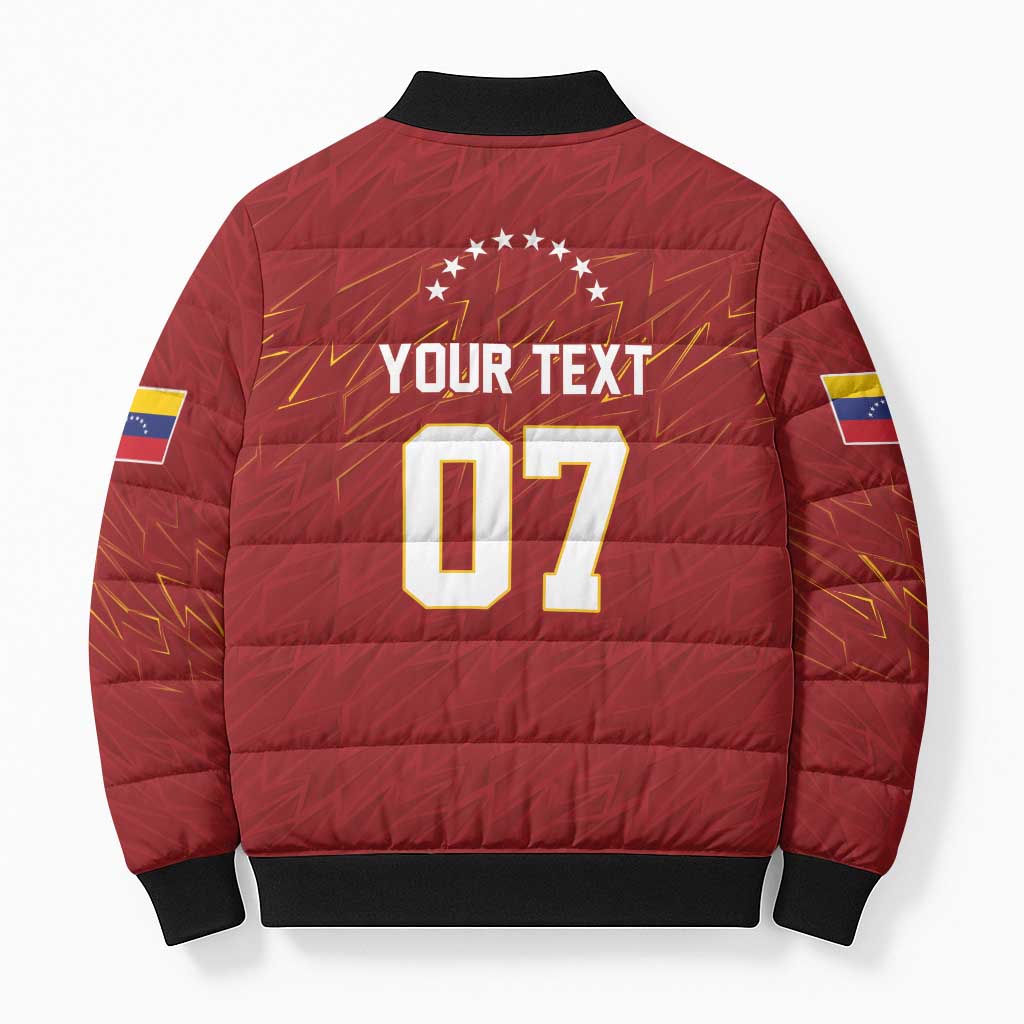 Venezuela Baseball Custom Bomber Puffer Jacket Campeon - Making History