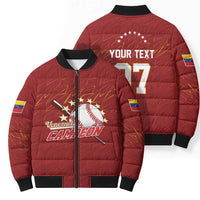 Venezuela Baseball Custom Bomber Puffer Jacket Campeon - Making History
