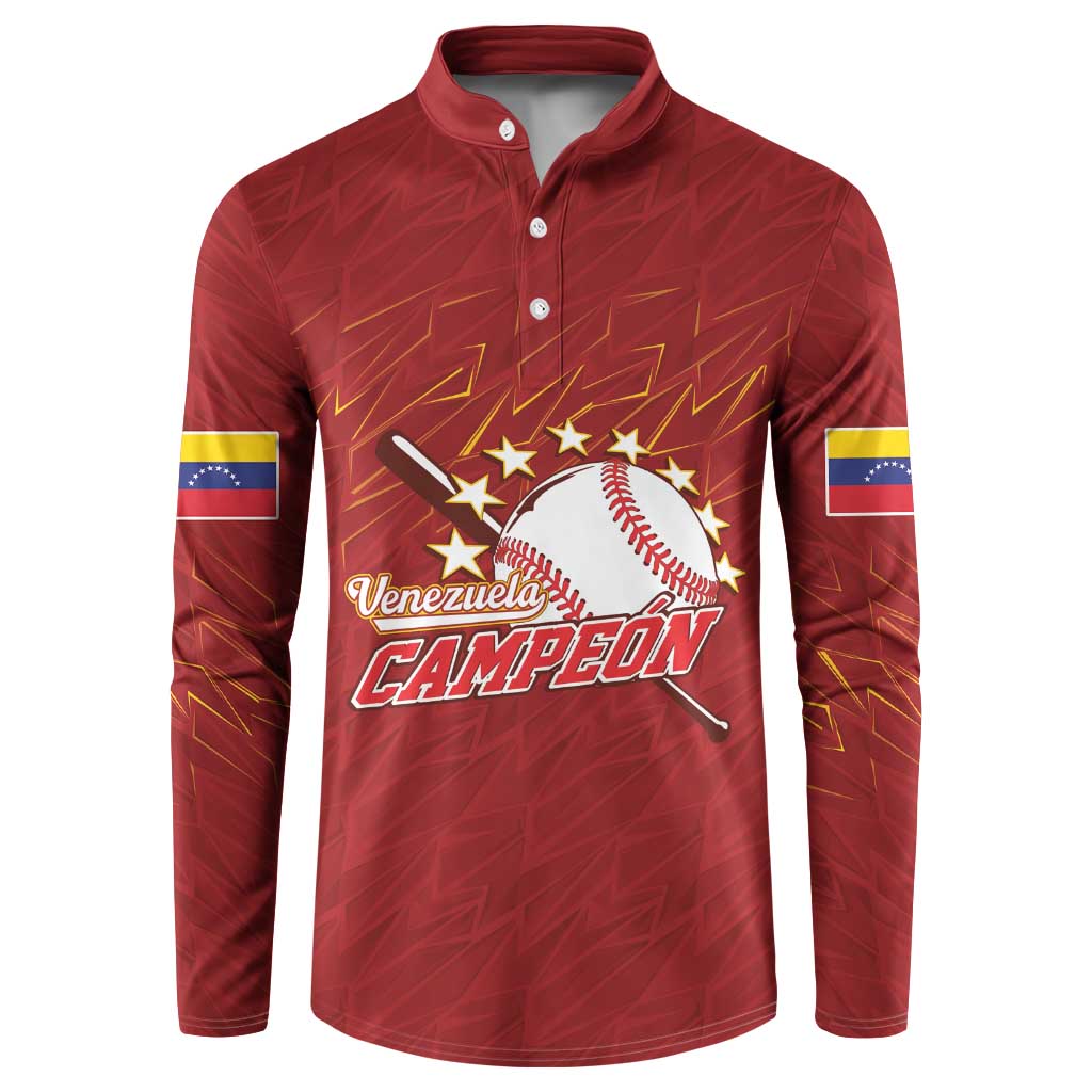Venezuela Baseball Custom Button Sweatshirt Campeon - Making History
