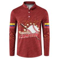 Venezuela Baseball Custom Button Sweatshirt Campeon - Making History