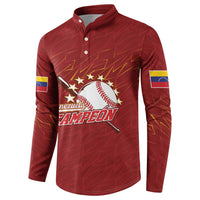 Venezuela Baseball Custom Button Sweatshirt Campeon - Making History