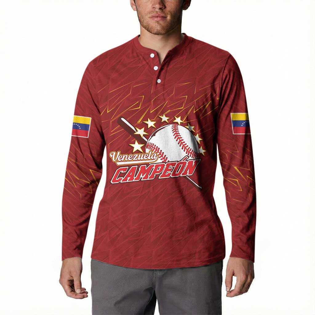 Venezuela Baseball Custom Button Sweatshirt Campeon - Making History