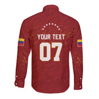 Venezuela Baseball Custom Long Sleeve Button Shirt Campeon - Making History