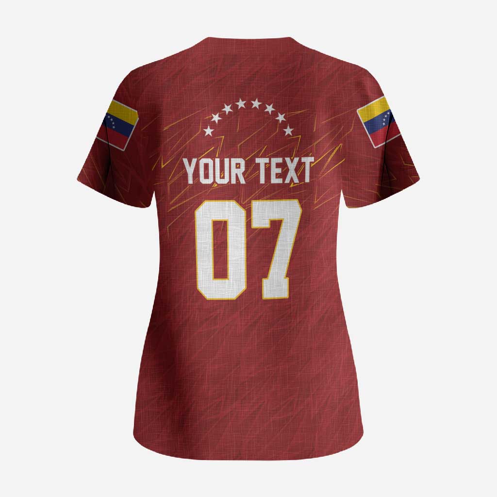 Venezuela Baseball Custom Scrub Top Campeon - Making History
