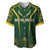 Personalised South African Heritage Day Baseball Jersey Kente Ethnic Patterns Mix Springboks LT7 - Wonder Print Shop