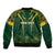 Personalised South African Heritage Day Bomber Jacket Kente Ethnic Patterns Mix Springboks LT7 - Wonder Print Shop