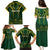 Personalised South African Heritage Day Family Matching Puletasi Dress and Hawaiian Shirt Kente Ethnic Patterns Mix Springboks - Wonder Print Shop