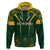 Personalised South African Heritage Day Hoodie Kente Ethnic Patterns Mix Springboks - Wonder Print Shop