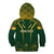 Personalised South African Heritage Day Kid Hoodie Kente Ethnic Patterns Mix Springboks - Wonder Print Shop