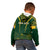 Personalised South African Heritage Day Kid Hoodie Kente Ethnic Patterns Mix Springboks - Wonder Print Shop