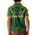 Personalised South African Heritage Day Kid Polo Shirt Kente Ethnic Patterns Mix Springboks - Wonder Print Shop