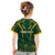 Personalised South African Heritage Day Kid T Shirt Kente Ethnic Patterns Mix Springboks - Wonder Print Shop