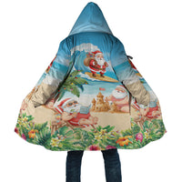 Tropical Christmas Funny Santa Cloak Beach Vacation