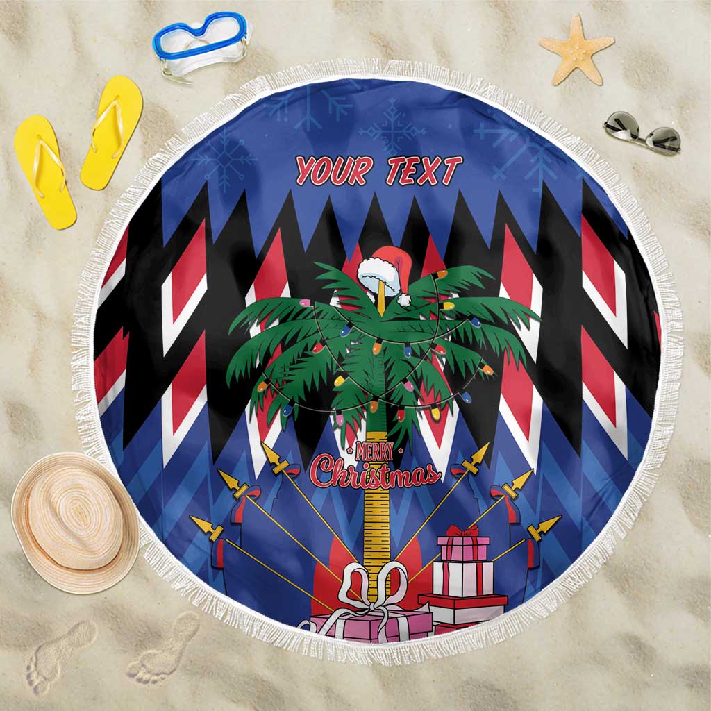 Personalized Haiti Beach Blanket Christmas Festive Vibes LT7 - Wonder Print Shop