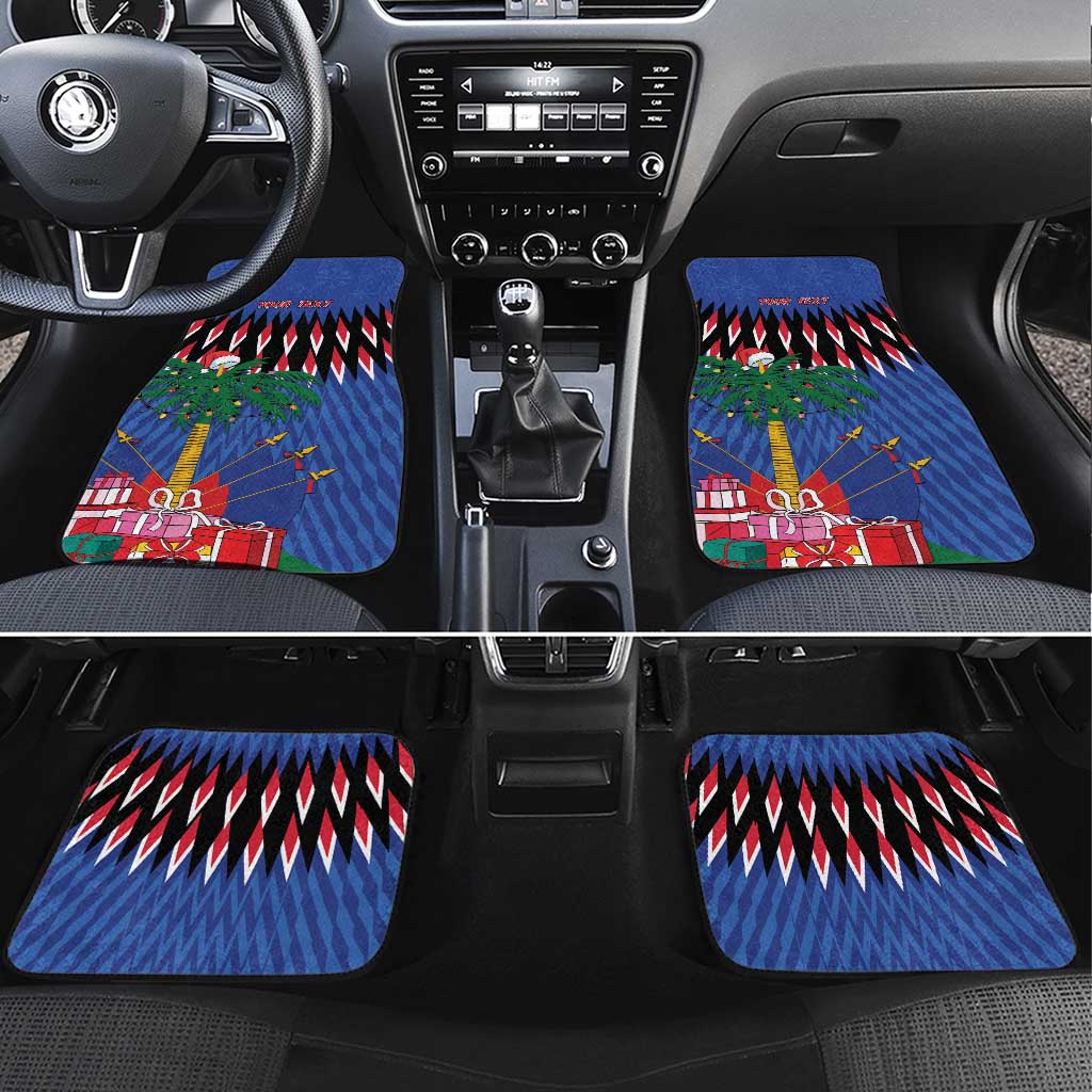 Personalized Haiti Car Mats Christmas Festive Vibes LT7 - Wonder Print Shop