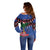 Personalized Haiti Off Shoulder Sweater Christmas Festive Vibes - Wonder Print Shop