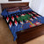 Personalized Haiti Quilt Bed Set Christmas Festive Vibes - Wonder Print Shop