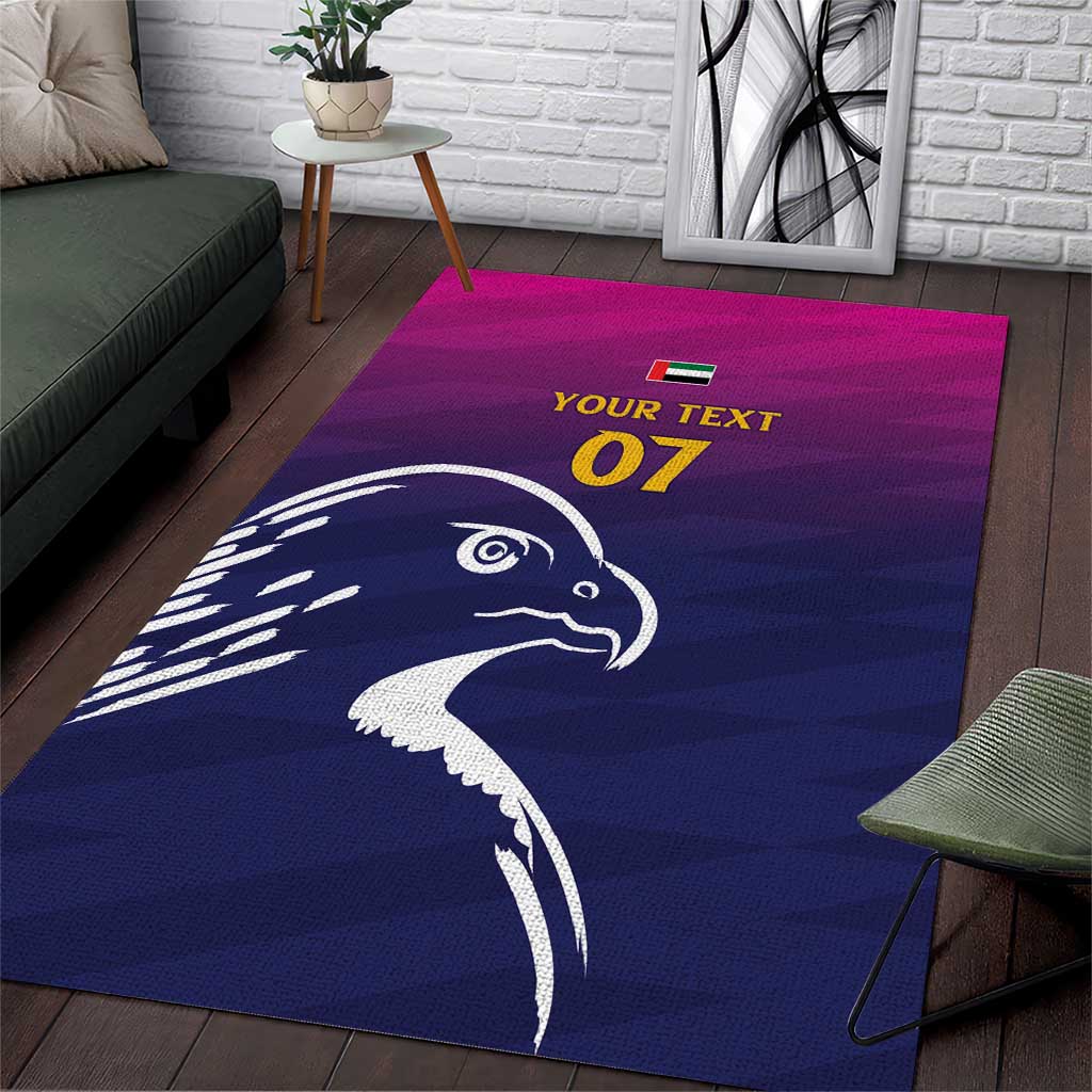 UAE Cricket Custom Area Rug Arabian Falcon LT7 - Wonder Print Shop