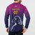 UAE Cricket Custom Button Sweatshirt Arabian Falcon LT7 - Wonder Print Shop