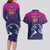 UAE Cricket Custom Couples Matching Long Sleeve Bodycon Dress and Hawaiian Shirt Arabian Falcon LT7 - Wonder Print Shop