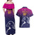 UAE Cricket Custom Couples Matching Off Shoulder Maxi Dress and Hawaiian Shirt Arabian Falcon LT7 - Wonder Print Shop