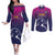 UEA Cricket Custom Couples Matching Off The Shoulder Long Sleeve Dress and Long Sleeve Button Shirt Arabian Falcon