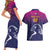 UAE Cricket Custom Couples Matching Short Sleeve Bodycon Dress and Hawaiian Shirt Arabian Falcon LT7 - Wonder Print Shop