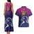 UAE Cricket Custom Couples Matching Tank Maxi Dress and Hawaiian Shirt Arabian Falcon LT7 - Wonder Print Shop