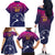 UAE Cricket Custom Family Matching Off The Shoulder Long Sleeve Dress and Hawaiian Shirt Arabian Falcon - Wonder Print Shop