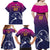 UAE Cricket Custom Family Matching Off Shoulder Maxi Dress and Hawaiian Shirt Arabian Falcon LT7 - Wonder Print Shop