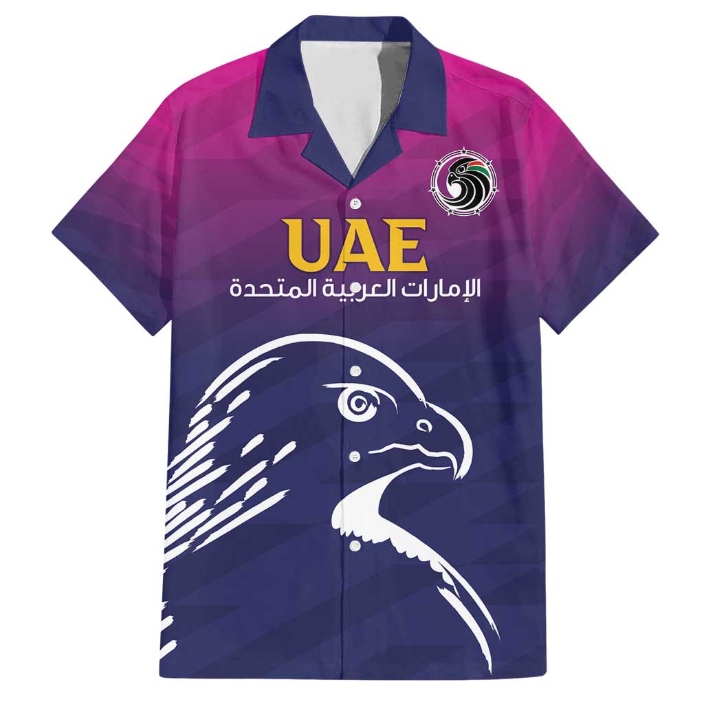 UAE Cricket Custom Hawaiian Shirt Arabian Falcon - Wonder Print Shop