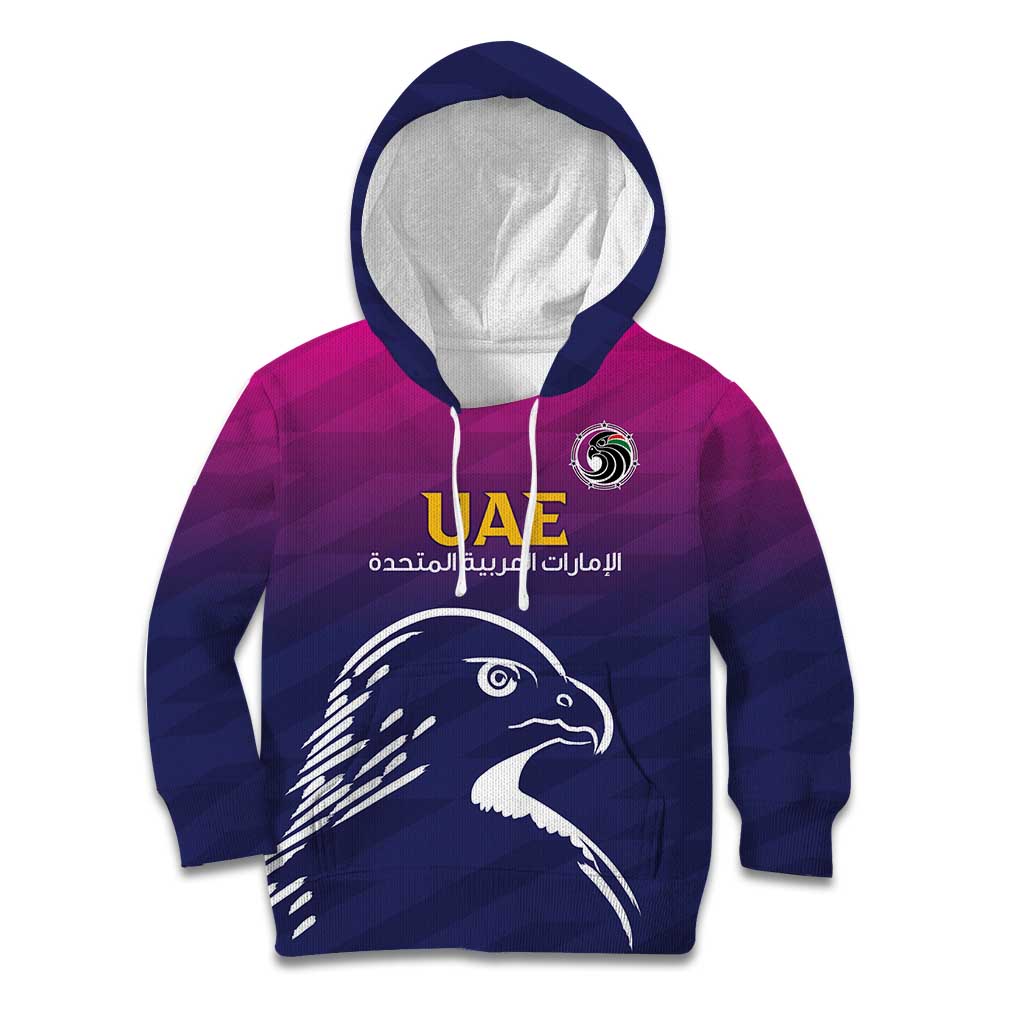 UAE Cricket Custom Kid Hoodie Arabian Falcon - Wonder Print Shop