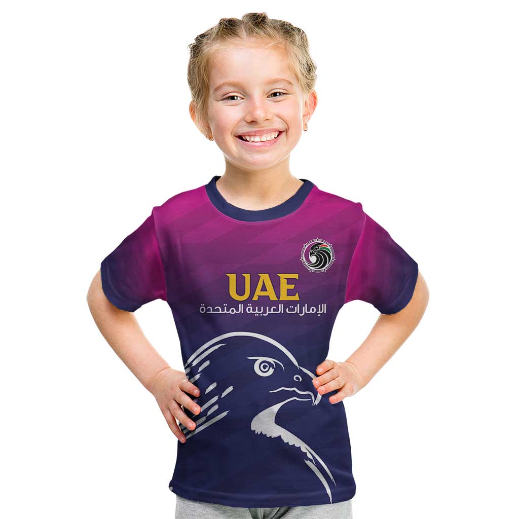 UAE Cricket Custom Kid T Shirt Arabian Falcon - Wonder Print Shop