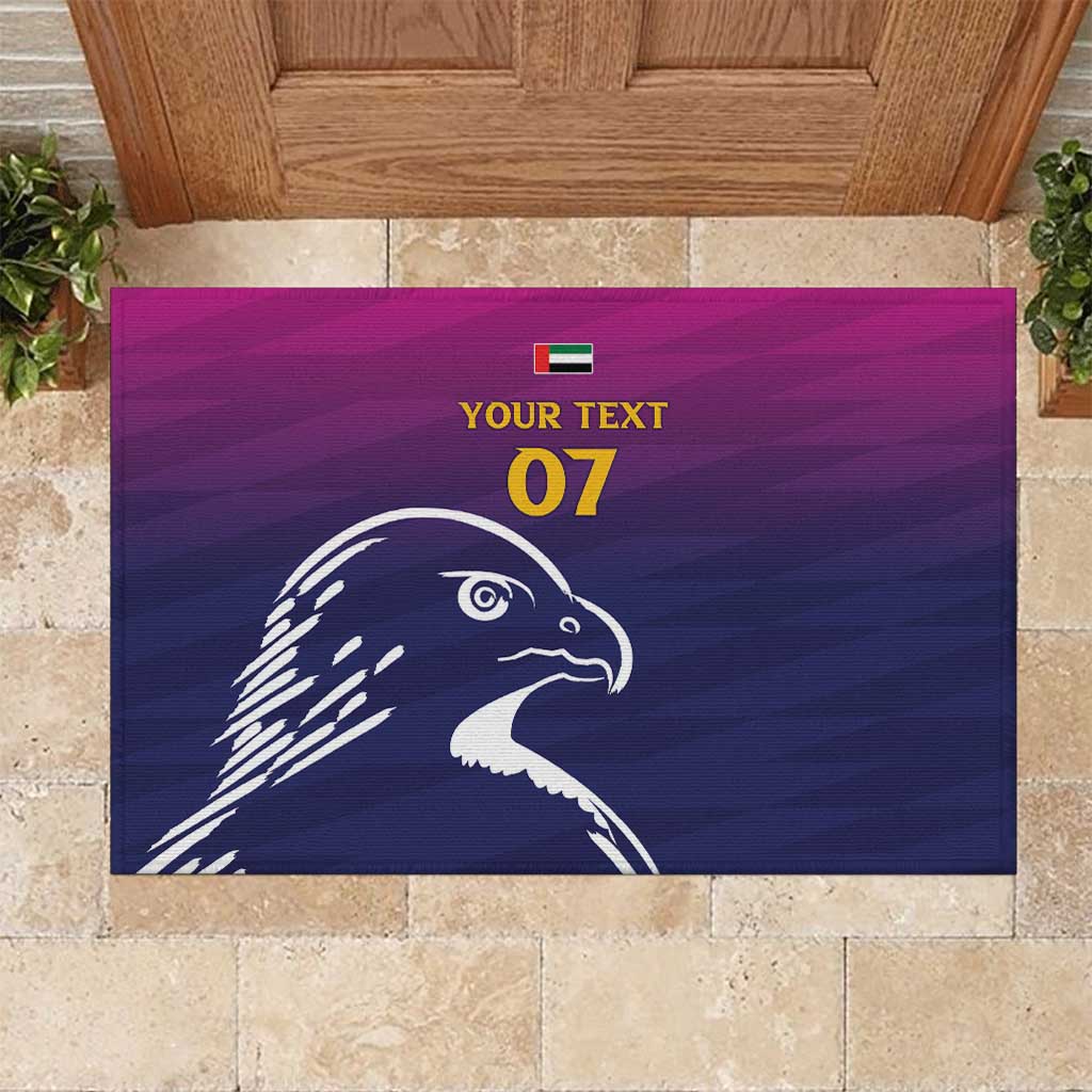 UEA Cricket Custom Rubber Doormat Arabian Falcon