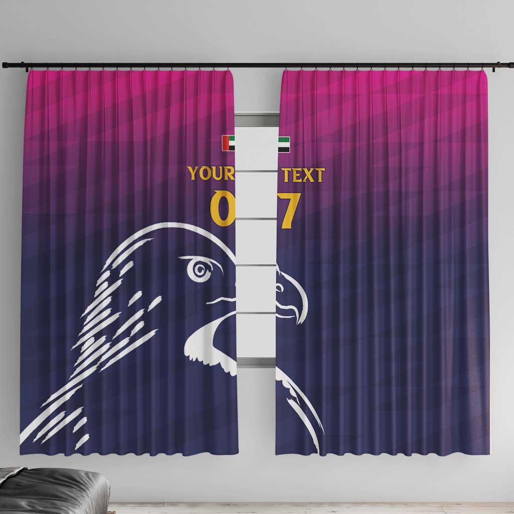 UEA Cricket Custom Window Curtain Arabian Falcon