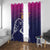 UEA Cricket Custom Window Curtain Arabian Falcon