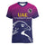 UEA Cricket Custom Women V-Neck T-Shirt Arabian Falcon