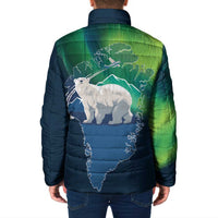 Greenland Is Not For Sale Padded Jacket Arctic Aurora Borealis