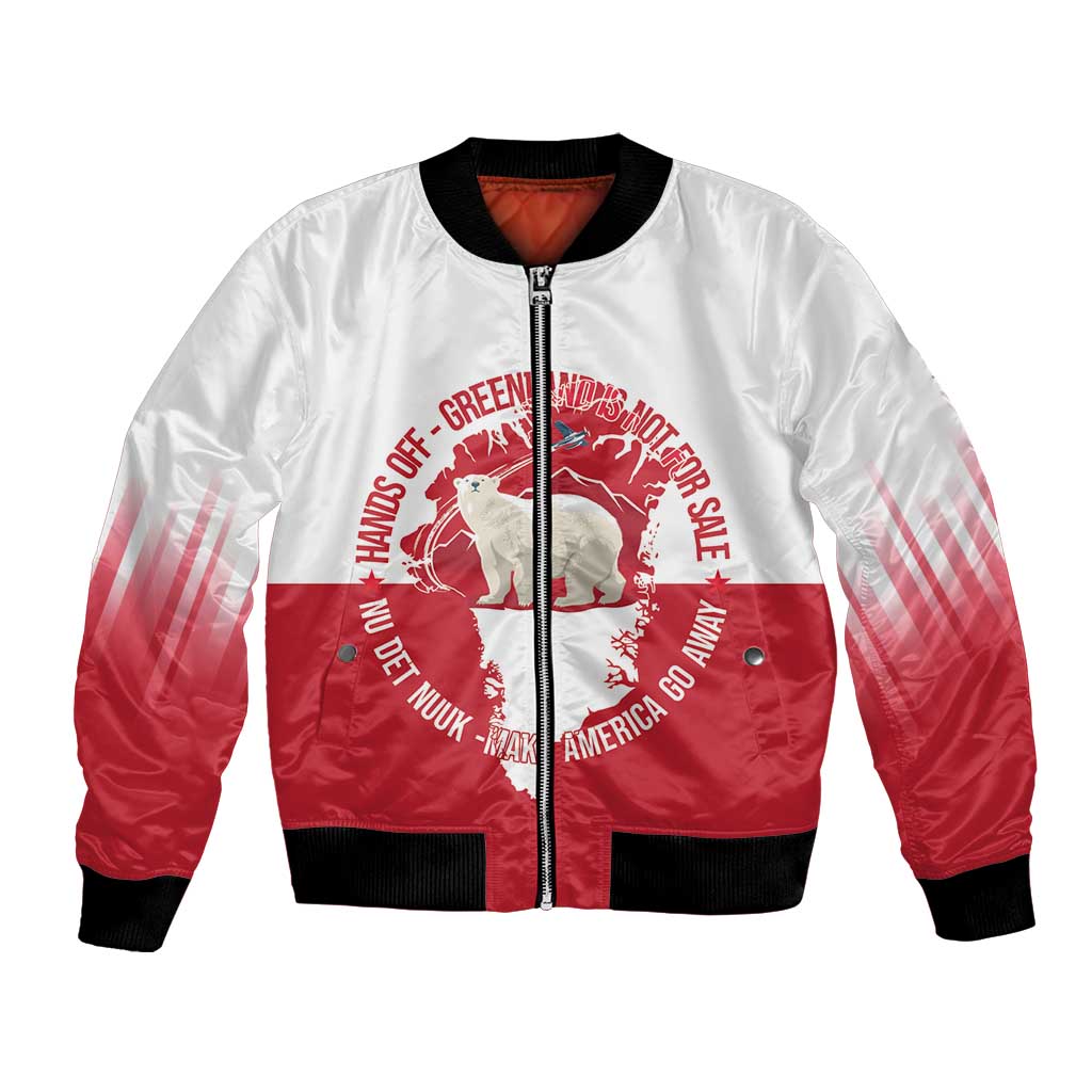 Nu Det Nuuk Greenland Not For Sale Bomber Jacket