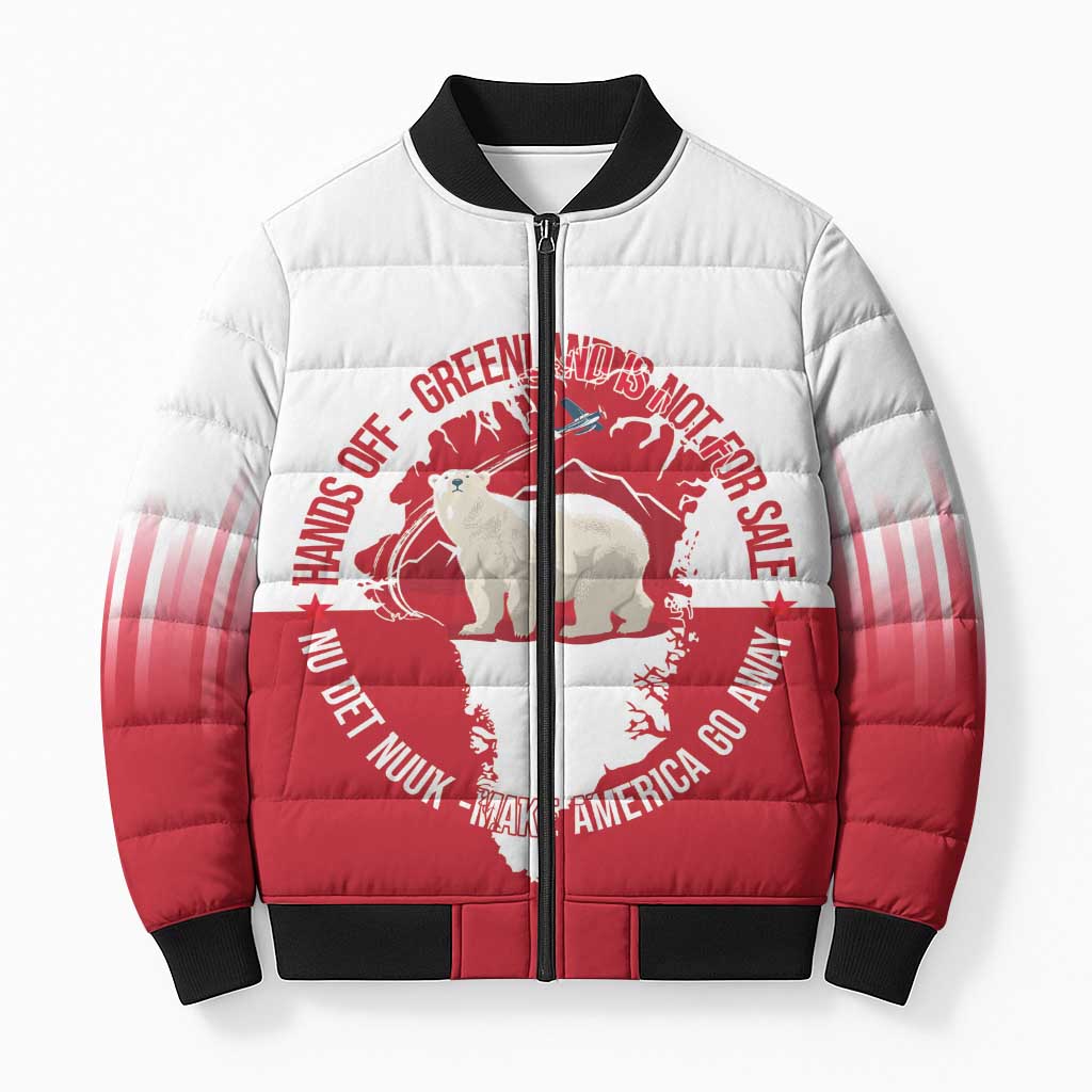 Nu Det Nuuk Greenland Not For Sale Bomber Puffer Jacket