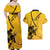 Sweden Ice Hockey Personalized Couples Matching Off Shoulder Maxi Dress and Hawaiian Shirt Tre Kronor - GO Sweden