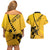 Sweden Ice Hockey Personalized Couples Matching Off Shoulder Short Dress and Hawaiian Shirt Tre Kronor - GO Sweden