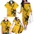 Sweden Ice Hockey Personalized Family Matching Off The Shoulder Long Sleeve Dress and Hawaiian Shirt Tre Kronor - GO Sweden