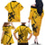 Sweden Ice Hockey Personalized Family Matching Off The Shoulder Long Sleeve Dress and Hawaiian Shirt Tre Kronor - GO Sweden