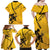 Sweden Ice Hockey Personalized Family Matching Off Shoulder Maxi Dress and Hawaiian Shirt Tre Kronor - GO Sweden